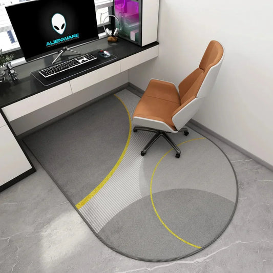 Avelena | Winnie Geometrische Bürostuhlmatte – Weiches Waschbares Rutschfestes Design