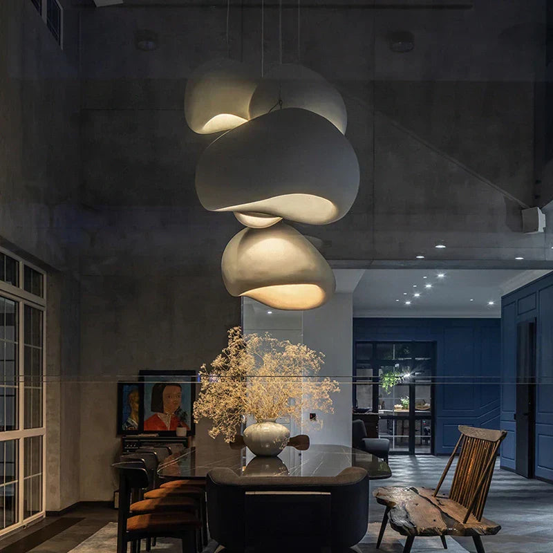 Avelena | ZenGlow Wabi Sabi Pendelleuchte | Minimalistisches Design | Elegante Hängeleuchte für Wohnzimmer & Esszimmer