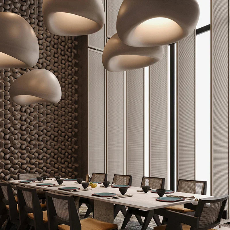 Avelena | ZenGlow Wabi Sabi Pendelleuchte | Minimalistisches Design | Elegante Hängeleuchte für Wohnzimmer & Esszimmer