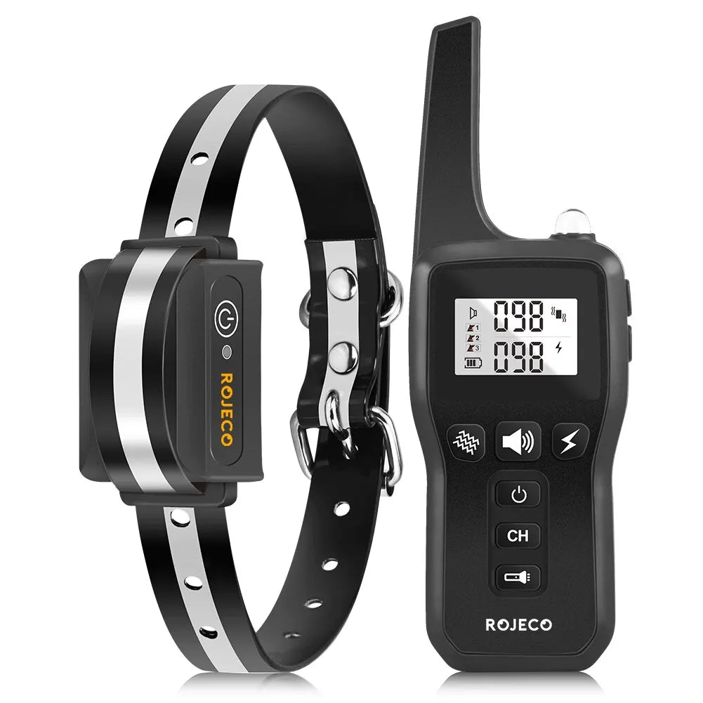Avelena | 1000m Hundetraining Halsband – Wasserdicht, Wiederaufladbar mit Fernbedienung für kleine, mittelgroße & große Hunde