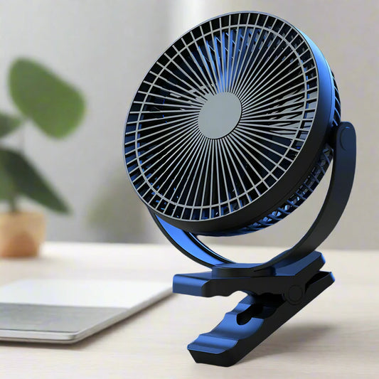 Avelena | Tragbarer USB-wiederaufladbarer Ventilator mit 10000mAh Batterie & Clip – Zephyr