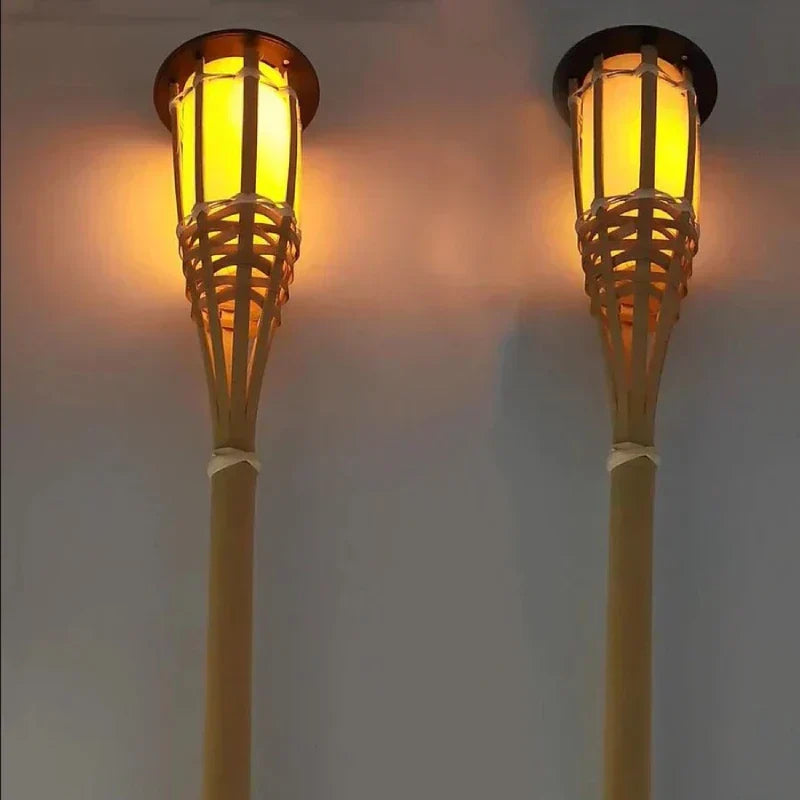 Avelena | Solar-Fackel 5er-Set | Flammenoptik LED Gartenleuchten | Solarbetrieben | Dekoratives Licht für Außen