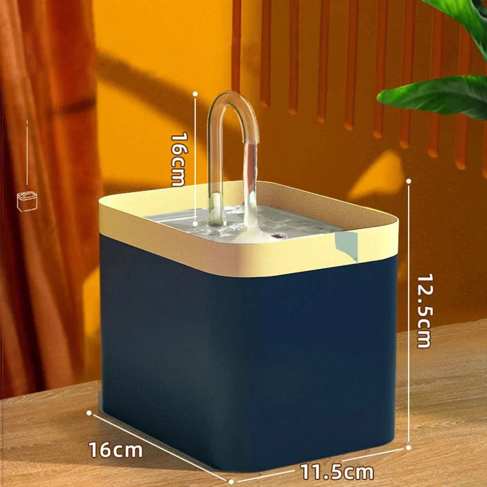 Avelena | Ultra-leise Haustier-Wasserbrunnen mit intelligenter Filtration - 1,5 l Edelstahl