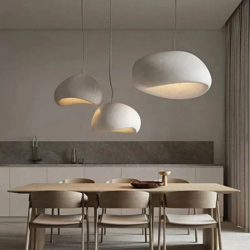 Avelena | ZenGlow Wabi Sabi Pendelleuchte | Minimalistisches Design | Elegante Hängeleuchte für Wohnzimmer & Esszimmer