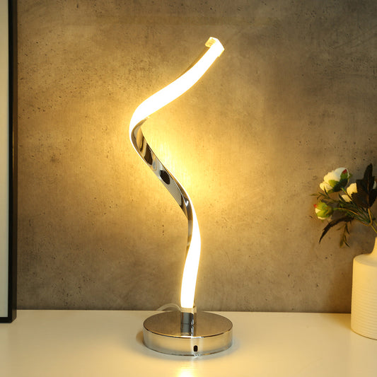 Avelena | SpiralGlow – LED Schreibtischlampe mit Spiraldesign für das Schlafzimmer