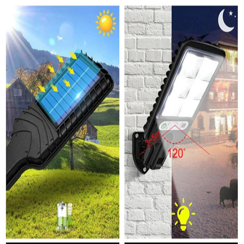 Avelena | Solar-Wandbeleuchtung mit Bewegungssensor | Garten- und Straßenbeleuchtung | LED-Solarbeleuchtung - DoorLed