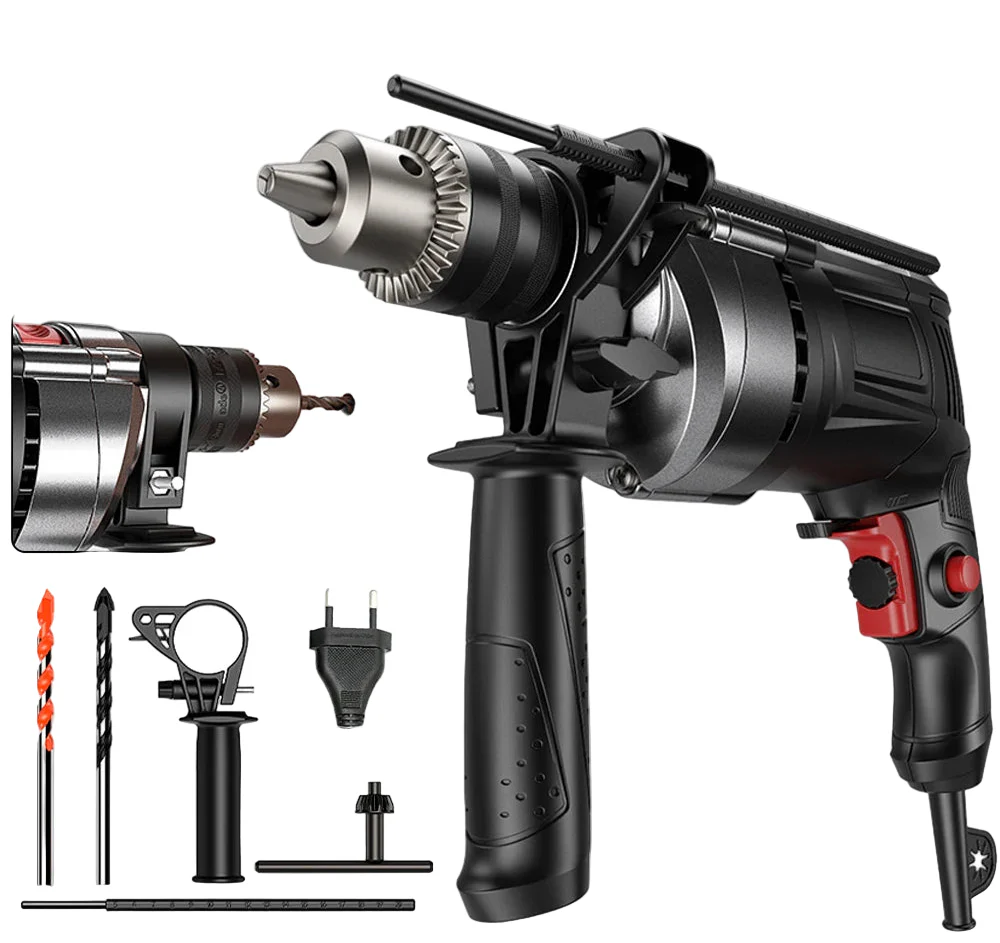 Avelena | 780W Elektrischer Hammer & Bohrer mit variabler Geschwindigkeit – DrillForce