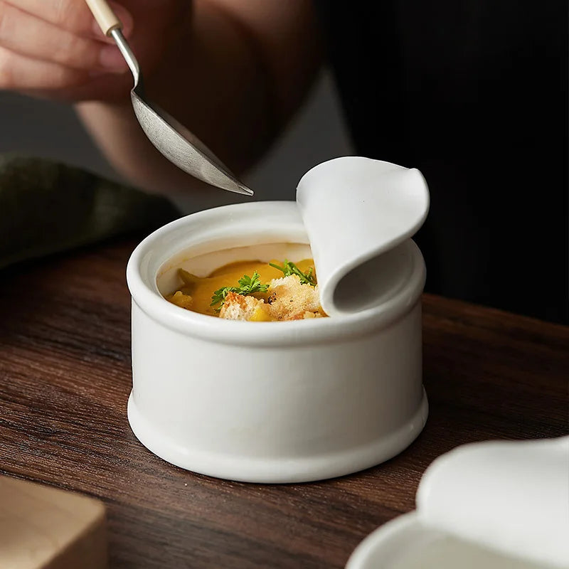 Avelena | Zeitgenössische Französische Zwiebelsuppe Schüssel – Premium Keramik Suppe & Eintopf Schüssel