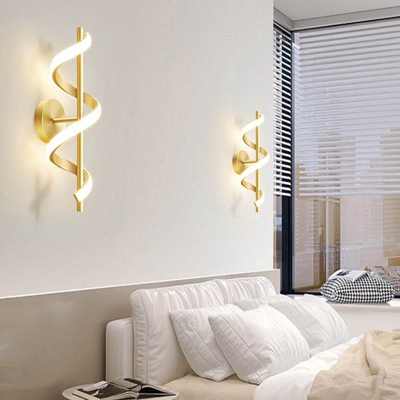Avelena | SpiralLume – Minimalistische LED-Wandleuchte mit modernem Flair