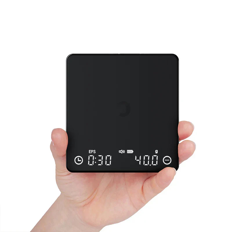 Avelena | SearchPean Tiny/Tiny2s Espresso-Kaffee-Küchenwaage, Mini-Smart-Timer, USB, 2 kg/0,1 gg/oz/ml, kostenloser Versand, Geschenk für Mann und Frau