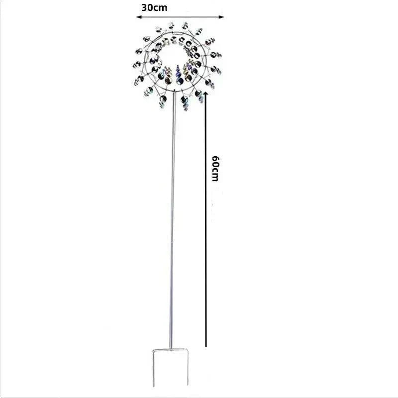 Avelena | Windmühle Spinner | Einzigartiges windbetriebenes Gartendekor aus Metall