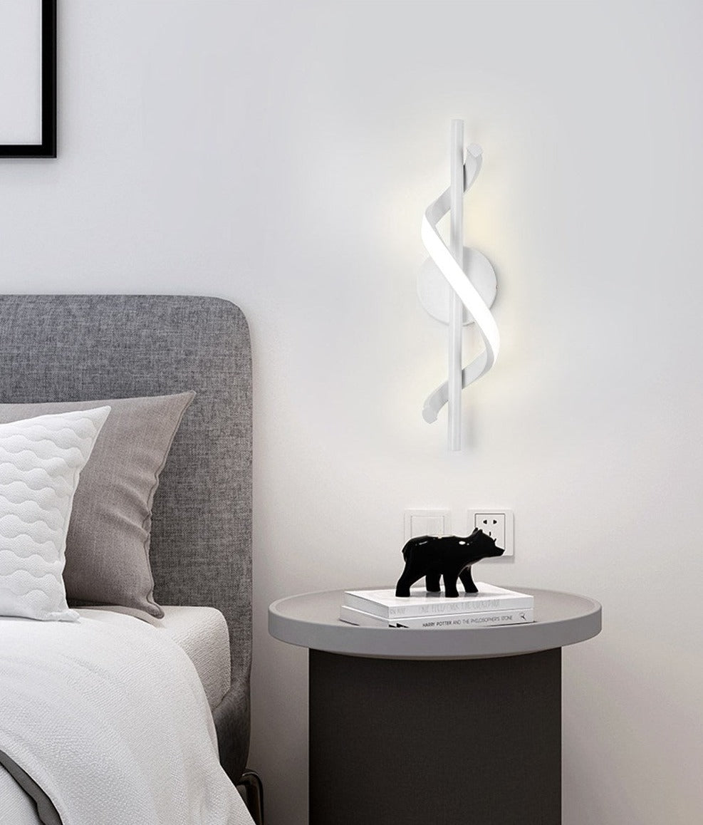 Avelena | SpiralLume – Minimalistische LED-Wandleuchte mit modernem Flair