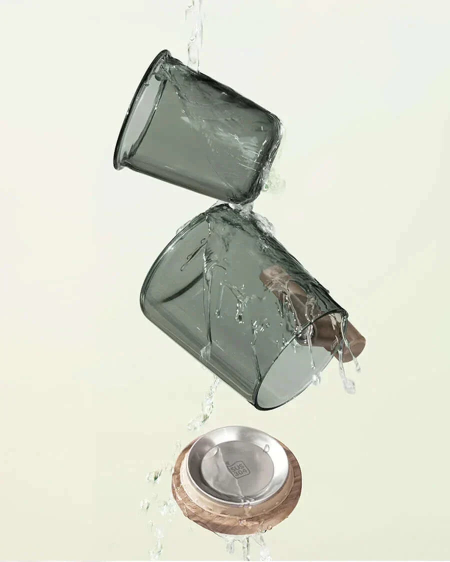 Avelena | Ultramoderne Glas-Teetasse mit Filter und Deckel