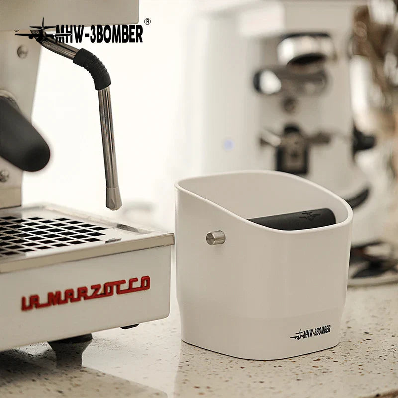 Avelena | 0,9–1,2 l Espresso-Schlagkasten, zerlegbare Schlagstange und rutschfeste Basis, quadratischer Kaffeesatz-Abfall, Barista-Desktop-Zubehör
