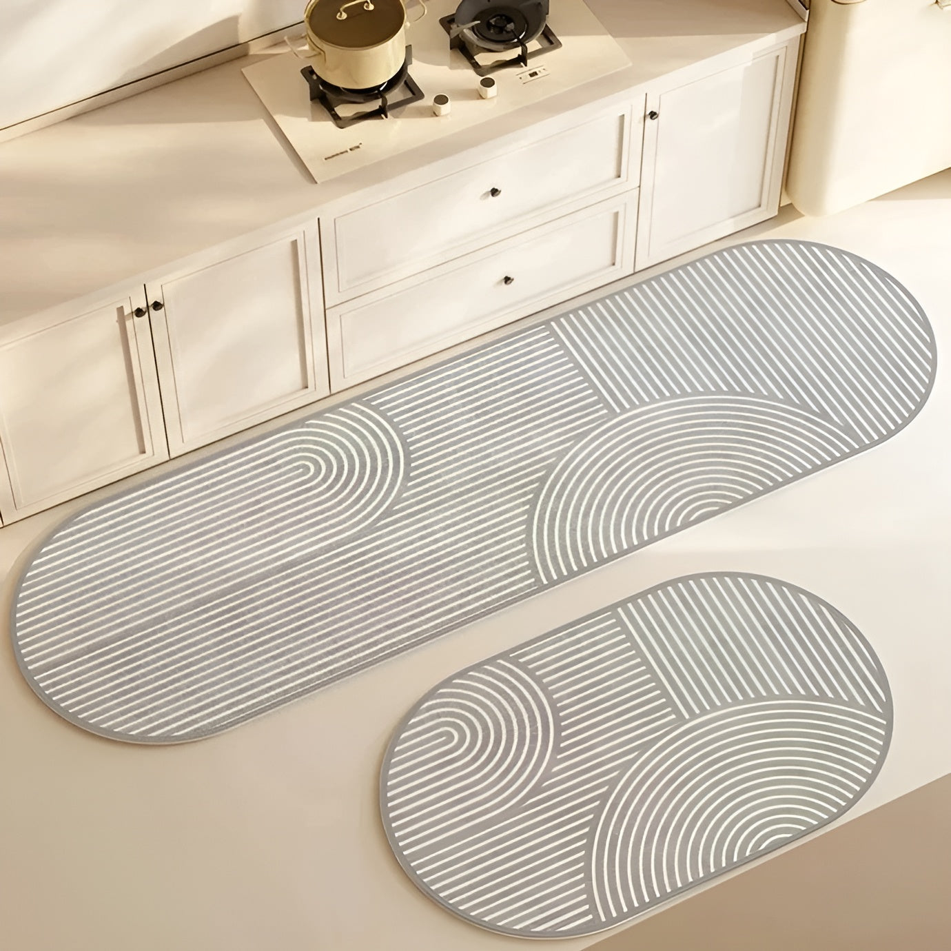 Avelena | AquaStone Diatomit Badmatte – Ultra saugfähig, rutschfest & weich