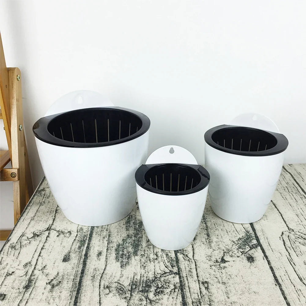 Avelena | Selbstbewässernder Hängepflanztopf – Moderner Blumentopf für Wandbefestigung