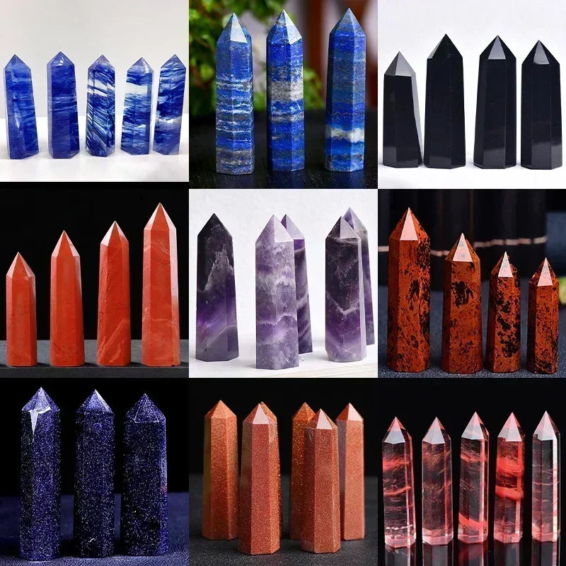 Avelena | Energora Kristall-Obelisk | Echter Naturquarz | Für Meditation & Chakra-Heilung | Spirituelles Dekoobjekt