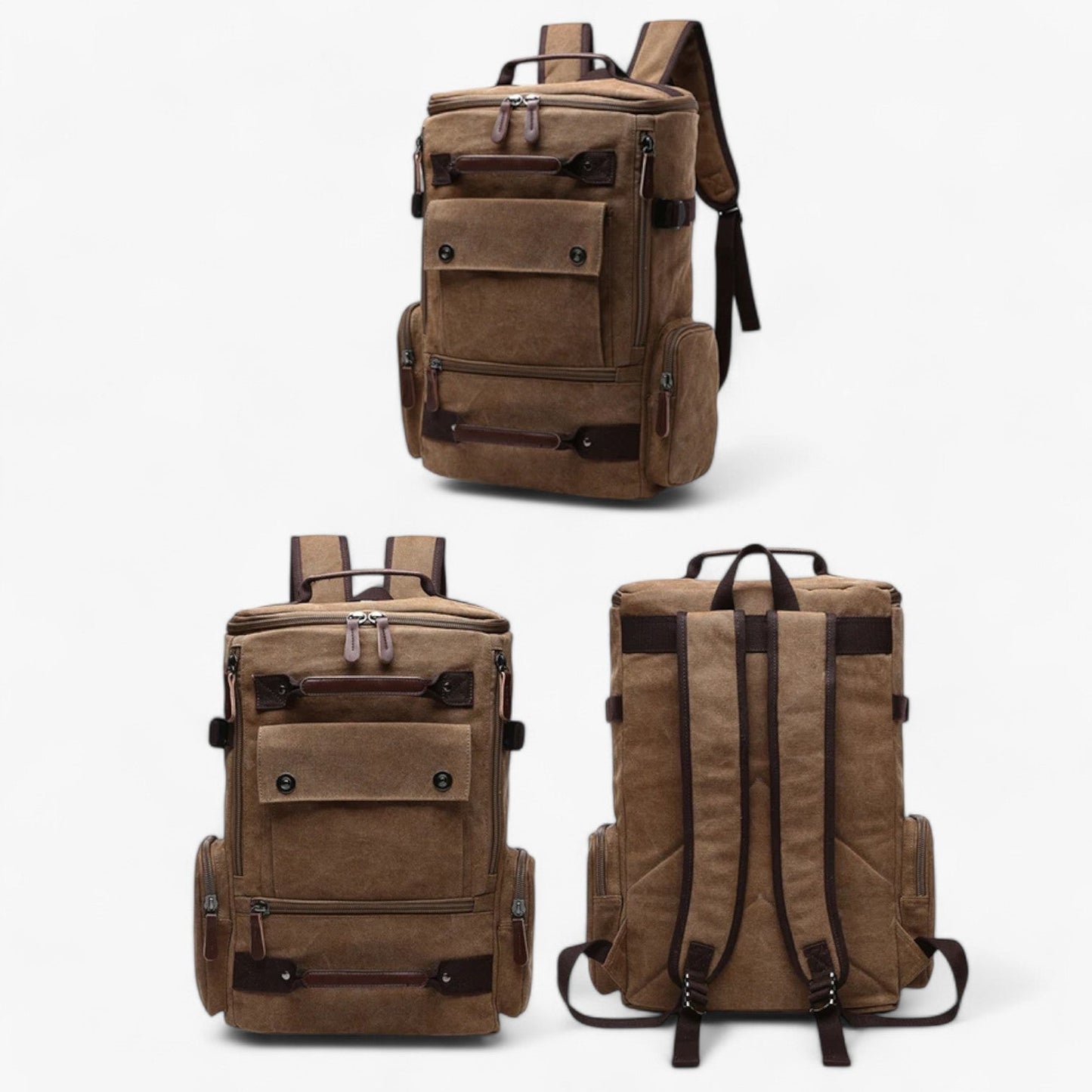 Avelena | Vintage Canvas Backpack – Stylisch & Funktional mit Laptopfach für Alltag & Abenteuer