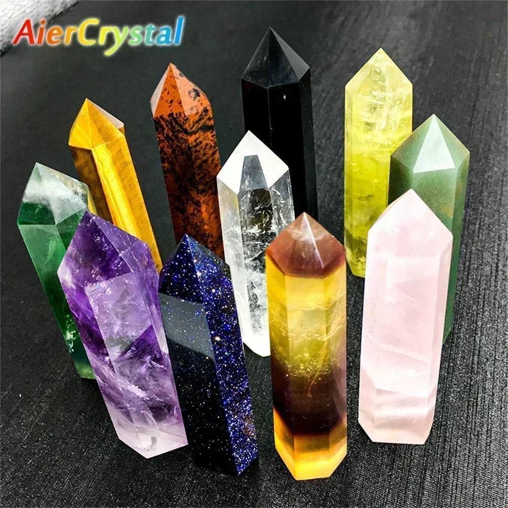 Avelena | Energora Kristall-Obelisk | Echter Naturquarz | Für Meditation & Chakra-Heilung | Spirituelles Dekoobjekt