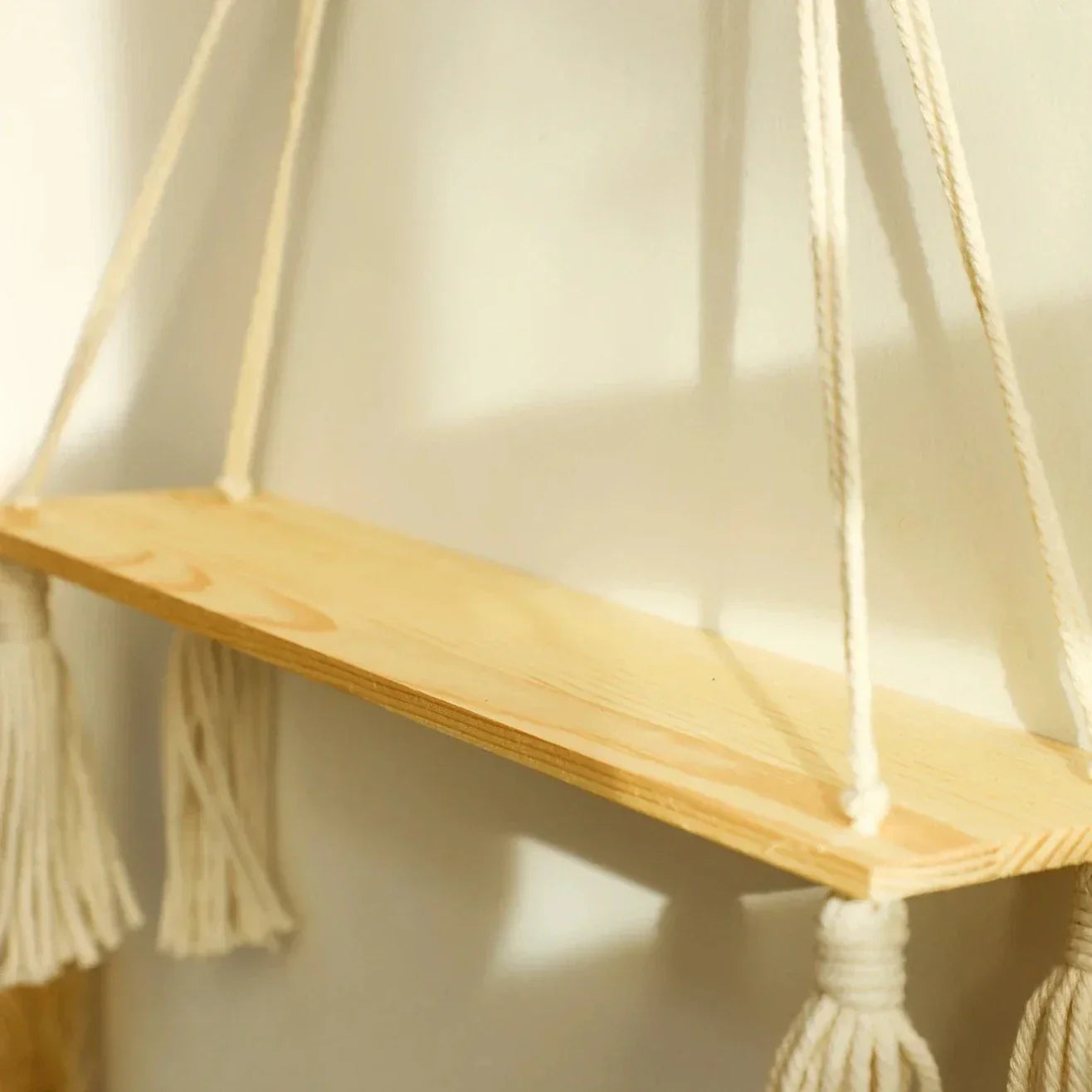 Avelena | Wandregal – Holz – Hängeregale – Boho-Heimdekoration – Raumdekoration