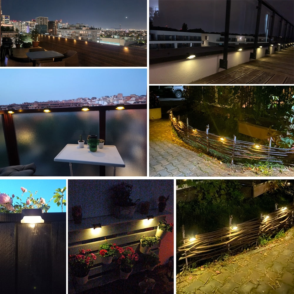 Avelena | Solar Step Light - Wasserdichte LED-Außenbeleuchtung für Gehwege, Terrassen und Treppen - Solarbetriebene Gartenbeleuchtung