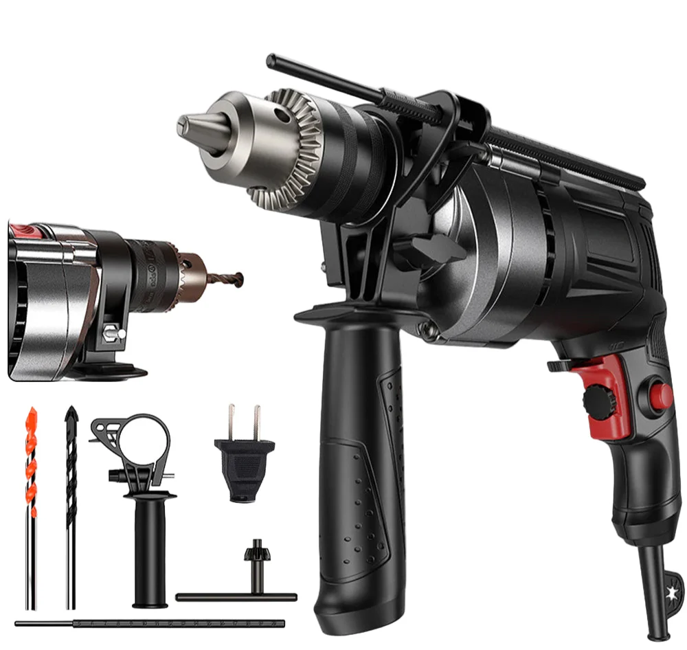 Avelena | 780W Elektrischer Hammer & Bohrer mit variabler Geschwindigkeit – DrillForce