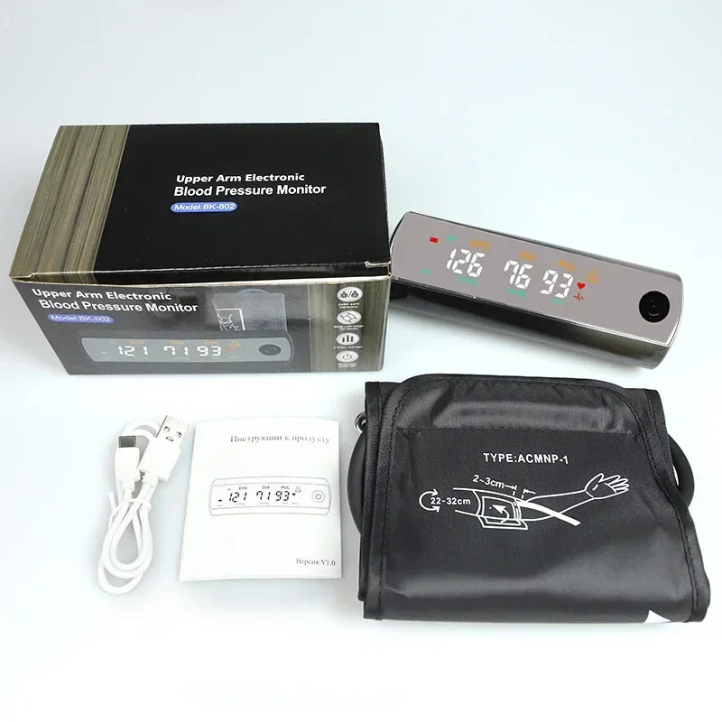 Avelena | Wiederaufladbares LCD-Armband-Blutdruckmessgerät mit Sprachfunktion – VitalScan