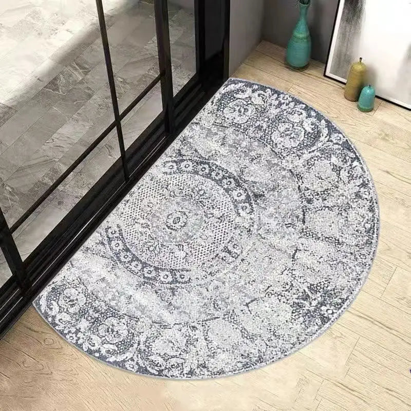Avelena | AquaSoft Super Absorbierende Badematte – Rutschfeste halbrunde Badezimmermatte für maximalen Komfort