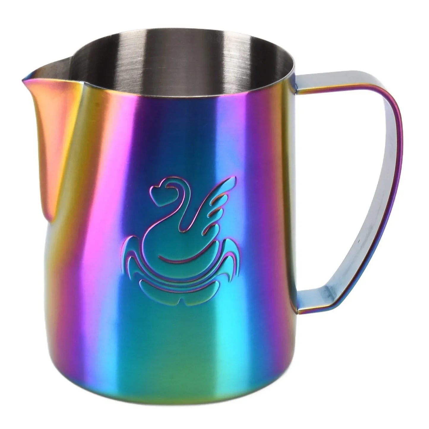 Avelena | 600ml Edelstahl-Kaffeekanne Milchaufschäumer Tasse Sahnebereiter Espresso Latte Art Werkzeug Eleganter Schwan