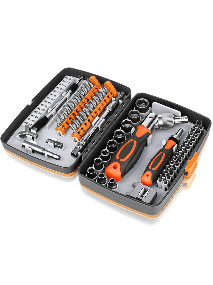 Avelena | 68-in-1 Ratschen-Schraubendreher-Set mit magnetischen Bits & Verlängerungsstange – FortiDrive