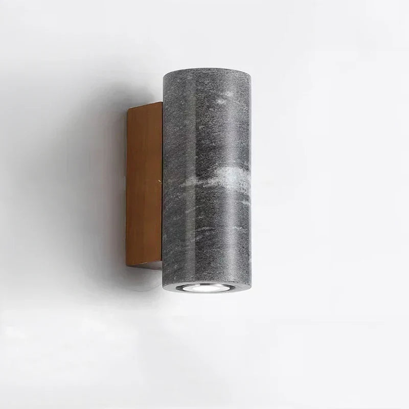 Avelena | ZenBeam – Graue Wabi-Sabi Wandleuchte für eine ruhige Atmosphäre