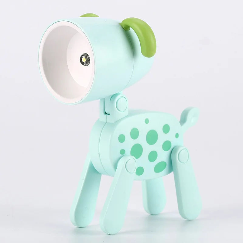 Avelena | Süße LED-Nachtlampe - Mini-Hund, Hirsch, Dinosaurier Falt-Tischlampe für das Kinderzimmer