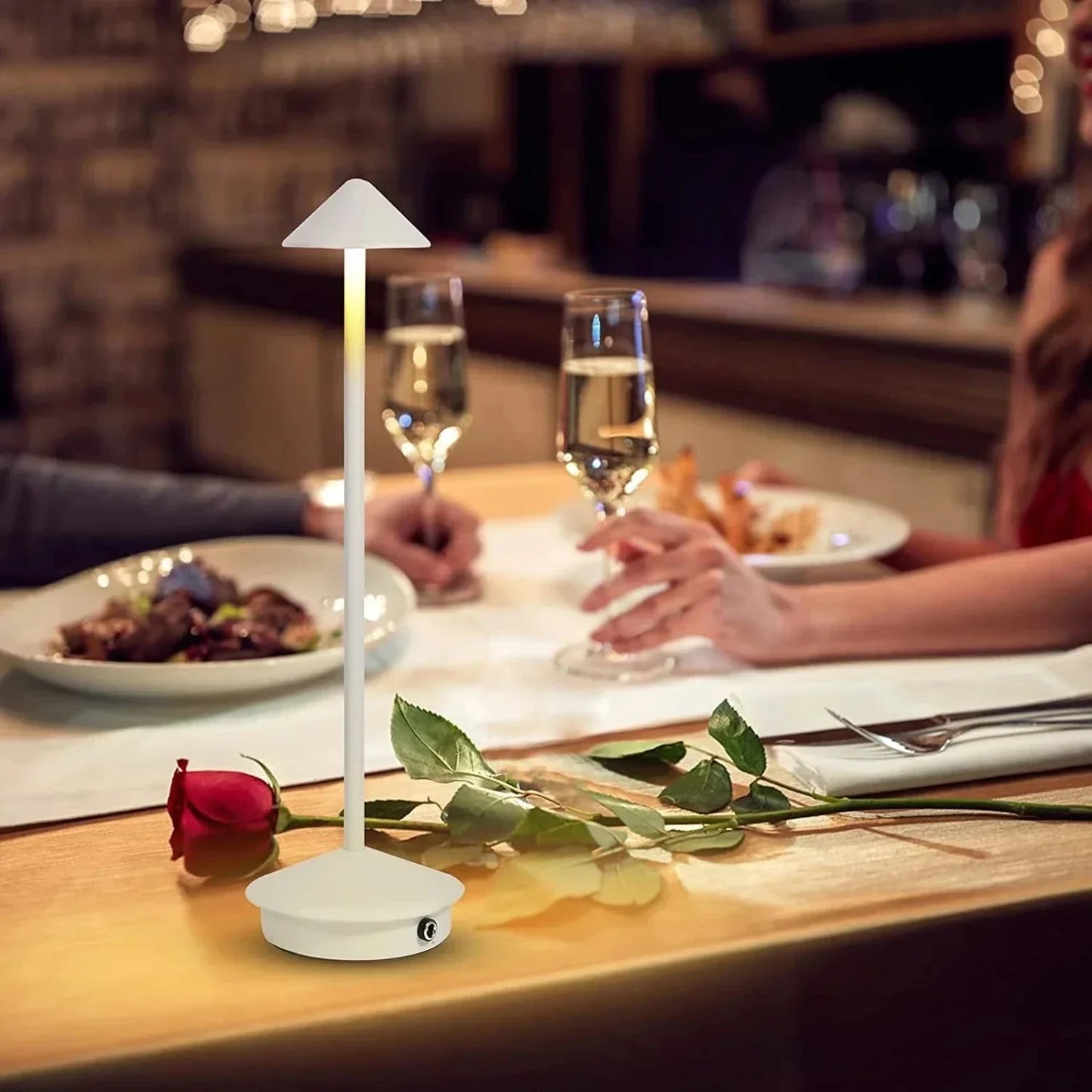Avelena | Wiederaufladbare Tischlampe Kreative Esszimmer Touch Led Hotel Bar Kaffee Pina Pro Tischlampe Lampada Da Tavolo Dekorative Schreibtischlampe
