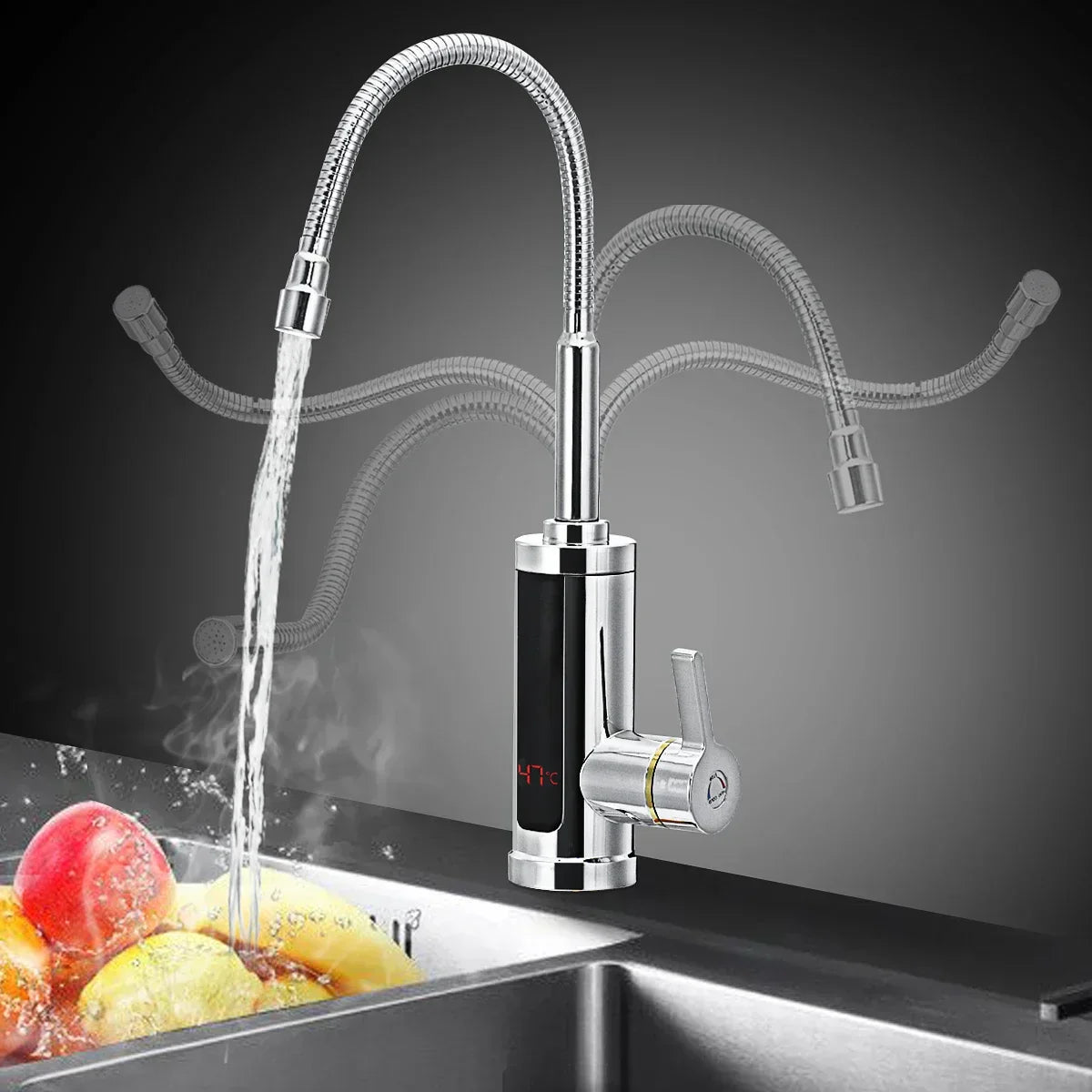 Avelena | 3000W Elektrischer Küchenwasserhahn mit Sofort Warmwasser - FlowHeat