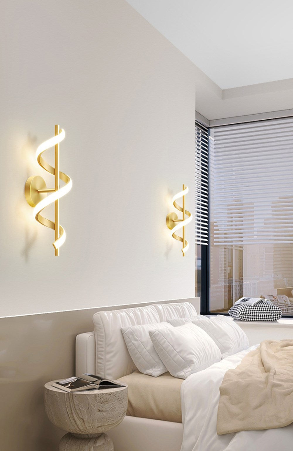 Avelena | SpiralLume – Minimalistische LED-Wandleuchte mit modernem Flair