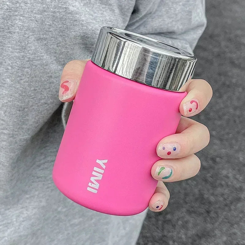 Avelena | 230ml Mini 316 Edelstahl Tragbare Thermoskanne - Taschen-Vakuumflasche