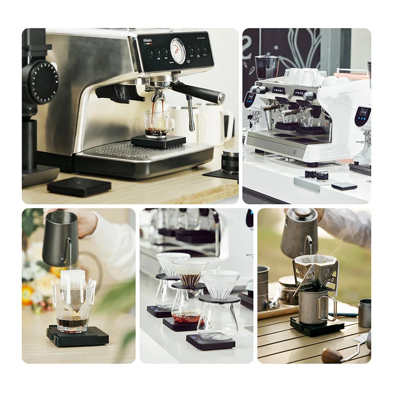 Avelena | SearchPean Tiny/Tiny2s Espresso-Kaffee-Küchenwaage, Mini-Smart-Timer, USB, 2 kg/0,1 gg/oz/ml, kostenloser Versand, Geschenk für Mann und Frau