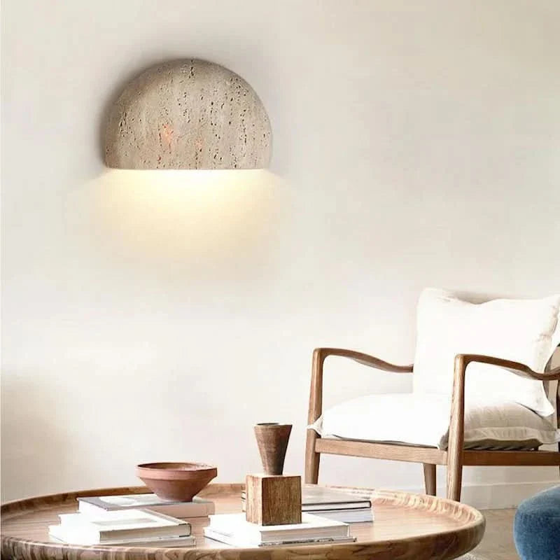 Avelena | Stein Wandlampe – Retro Wabi-Sabi LED Licht