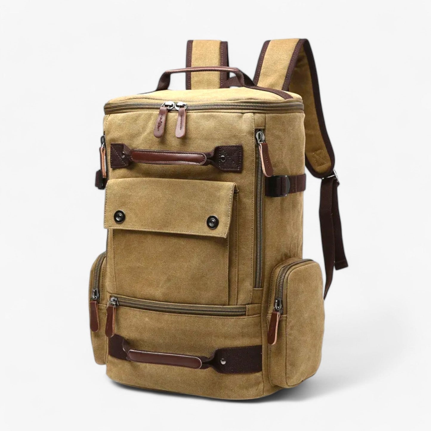 Avelena | Vintage Canvas Backpack – Stylisch & Funktional mit Laptopfach für Alltag & Abenteuer