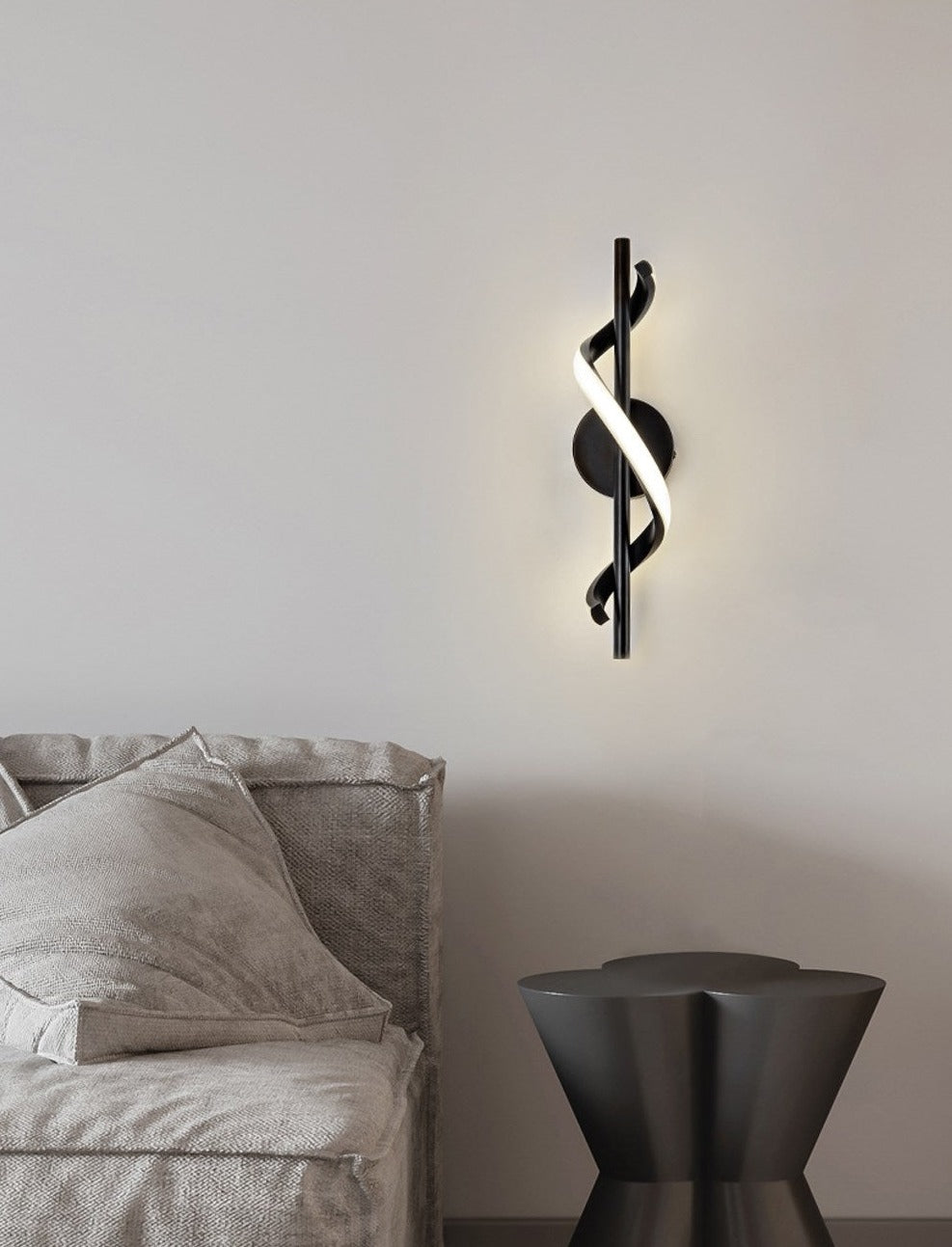 Avelena | SpiralLume – Minimalistische LED-Wandleuchte mit modernem Flair