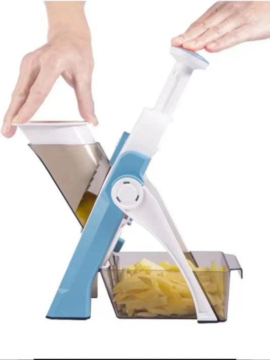 Avelena | Sicherer 5-in-1 Gemüseschneider Mit Auffangbehälter 1+1 Gratis