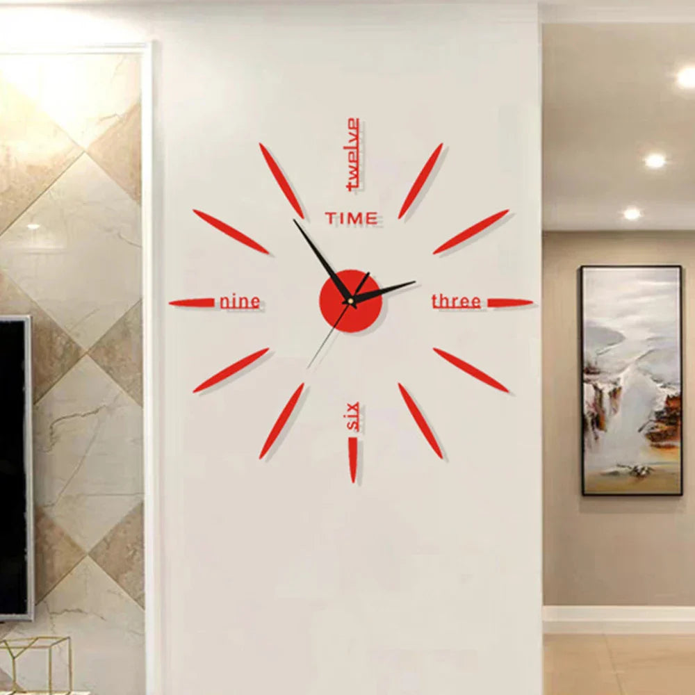 Avelena | Neue große einzigartige Stil Acryl Wanduhr