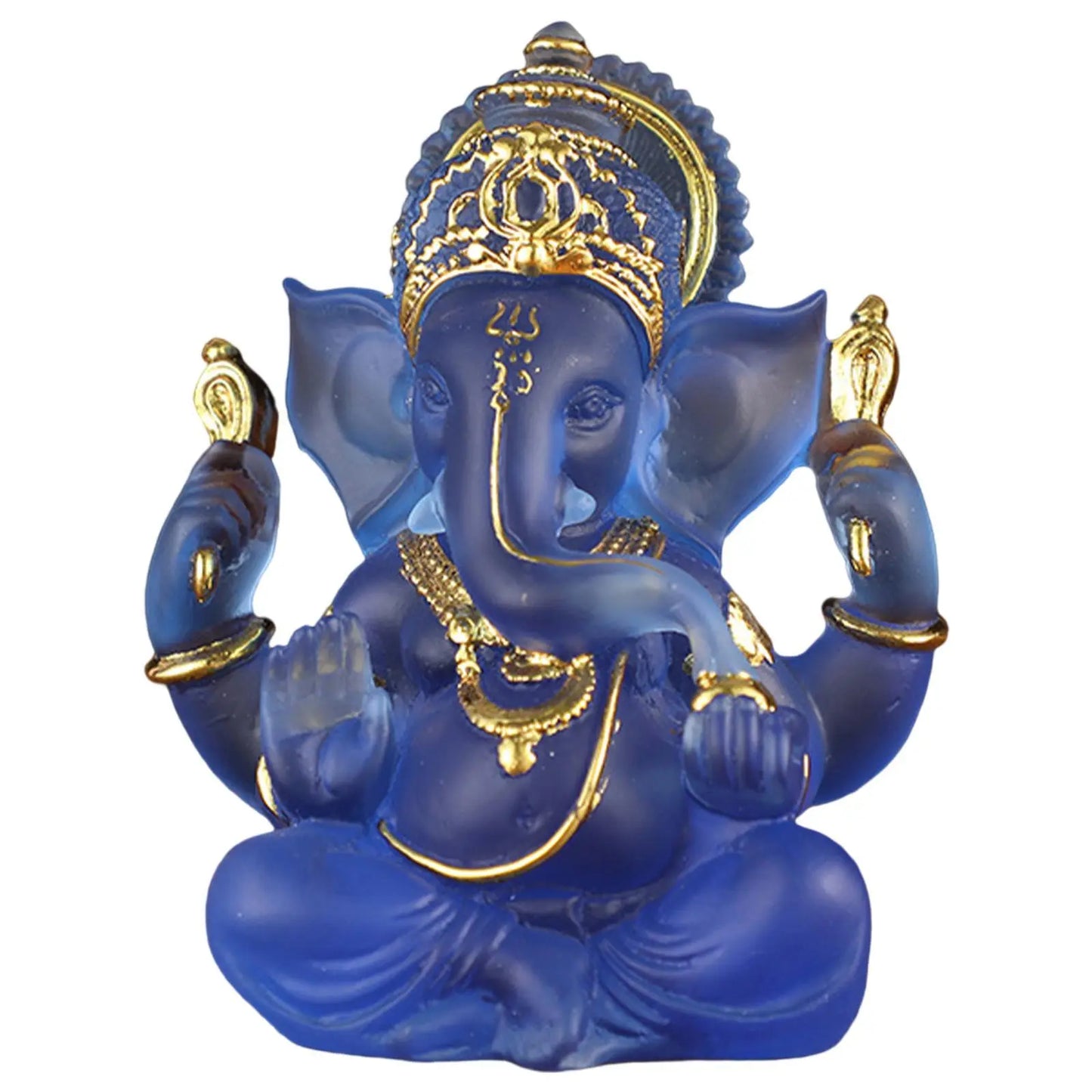 Avelena | Seltene farbige semi-transparente Ganesh-Statuen für Glück in Ihrem Zuhause