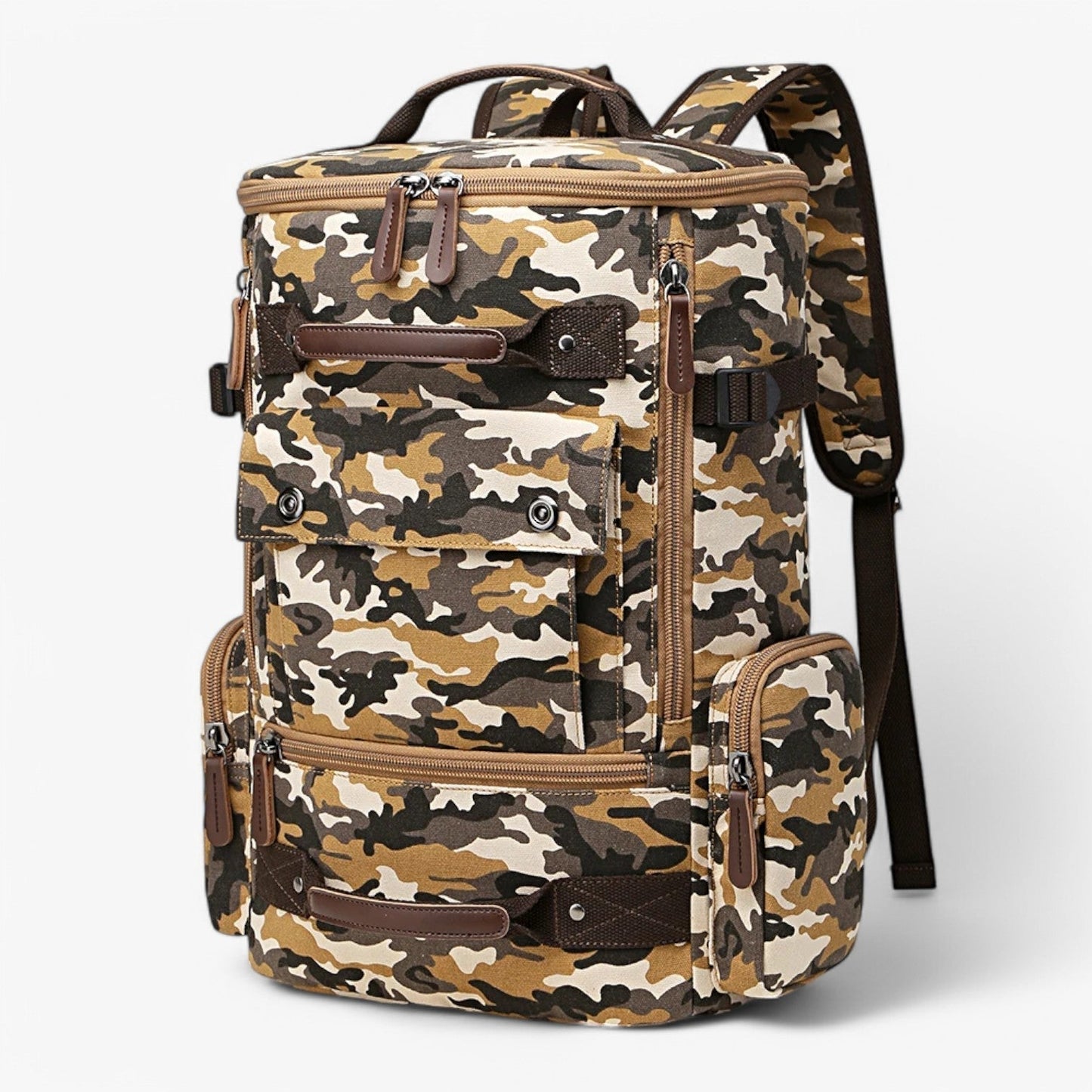 Avelena | Vintage Canvas Backpack – Stylisch & Funktional mit Laptopfach für Alltag & Abenteuer