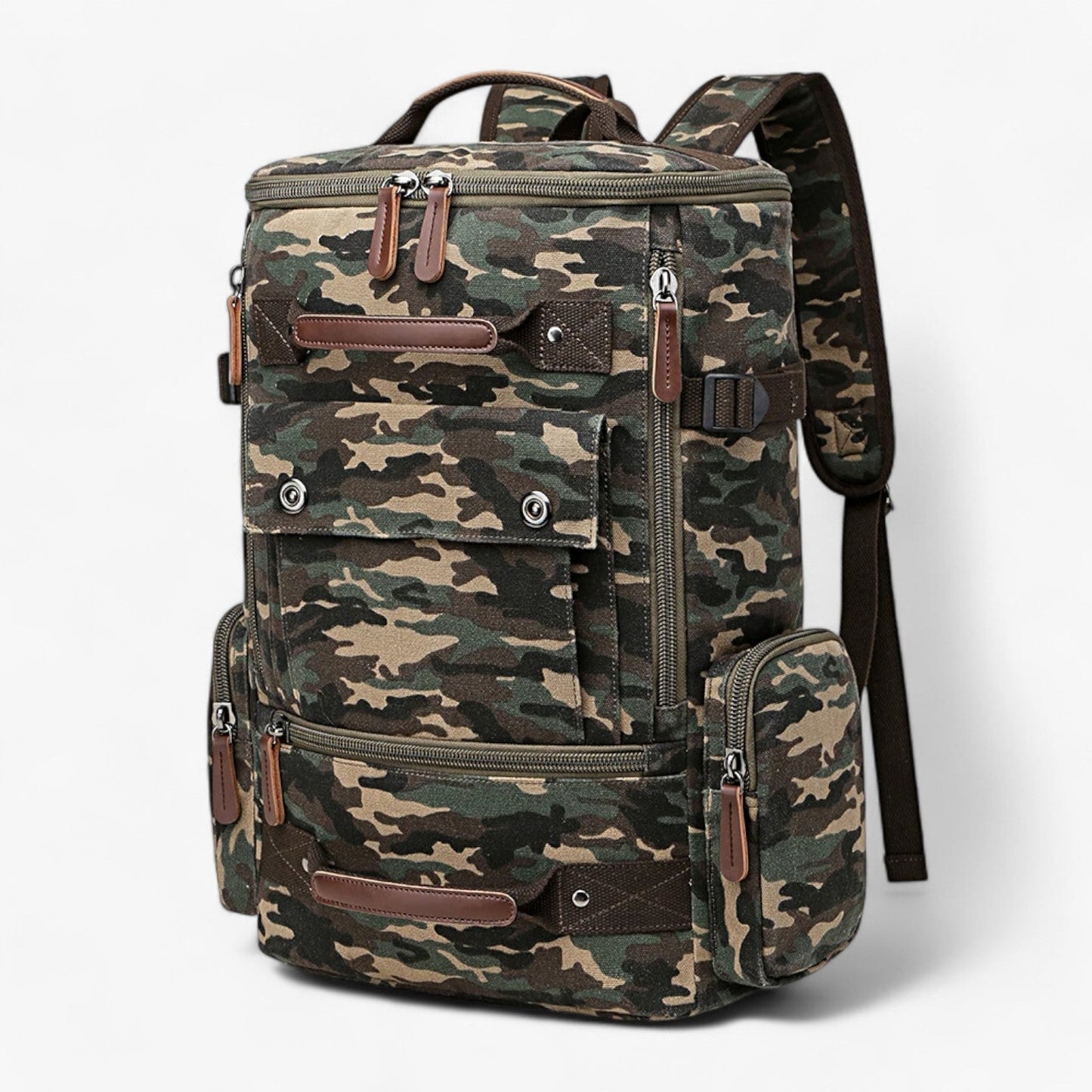 Avelena | Vintage Canvas Backpack – Stylisch & Funktional mit Laptopfach für Alltag & Abenteuer
