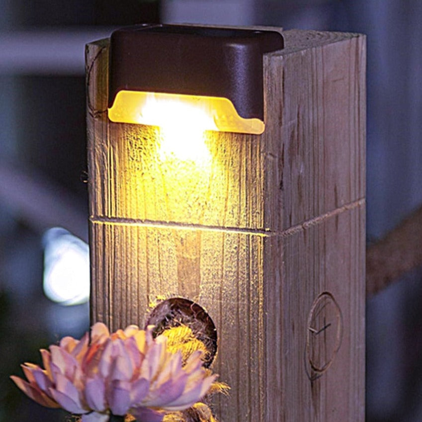 Avelena | Solar Step Light - Wasserdichte LED-Außenbeleuchtung für Gehwege, Terrassen und Treppen - Solarbetriebene Gartenbeleuchtung