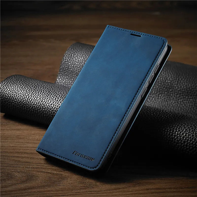 Avelena | iPhone Hülle: Magnetische Leder Tasche für stilvollen Schutz