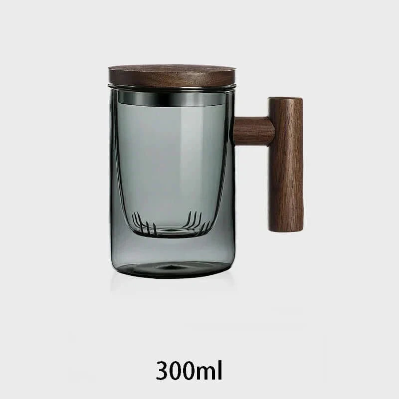 Avelena | Ultramoderne Glas-Teetasse mit Filter und Deckel
