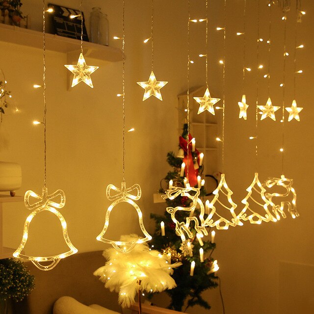 Avelena | Solar Moon Star Lampe LED Lichterkette Dekoration
