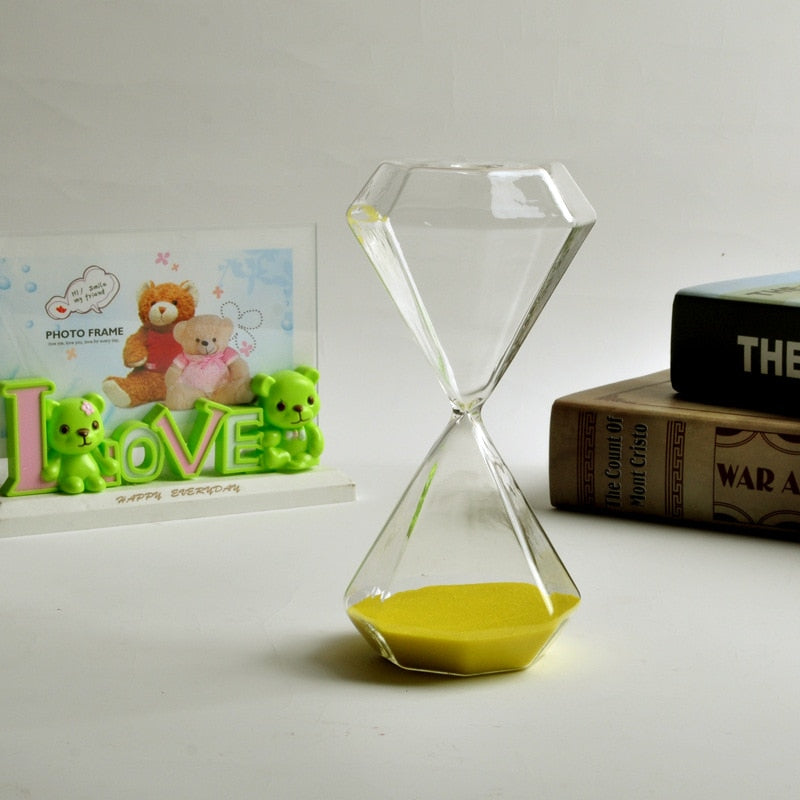 Avelena | 5–60 Minuten Diamantsanduhr, Sanduhr, Sanduhr, Kindergeschenk, Sanduhr, Heimdekoration, erhältlich in mehreren Farboptionen